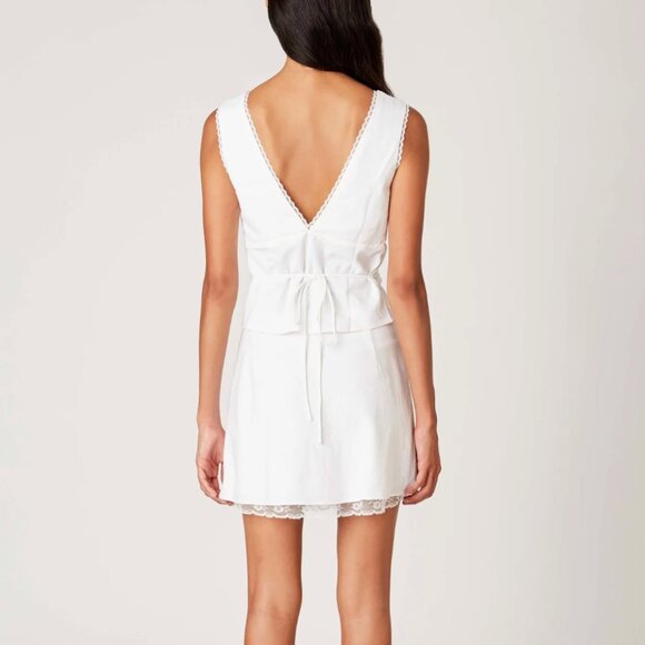 White NIA top and skirt set - Picture 2 of 4